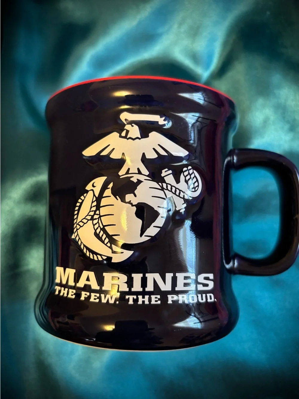United States Marine Corps Ceramic Coffee Mug - Red & Navy NWT